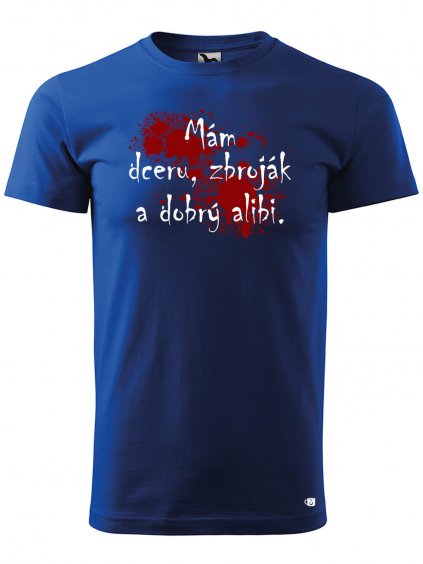 Pánské tričko s potiskem Mám alibi