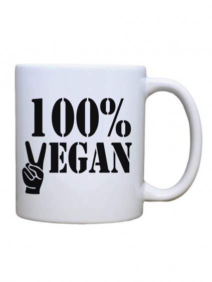 hrnek 100 vegan černá