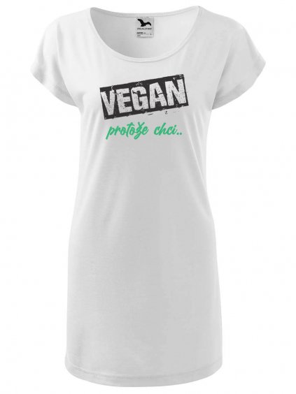 Dámské šaty Vegan, protože chci