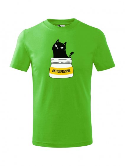 Dětské tričko s kočkou ANTIDEPRESIVA
