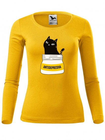 fit dámský anti kočka žlutá