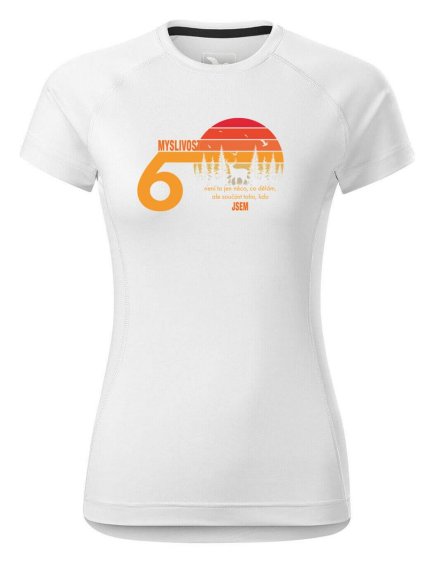 4044 1 damske funkcni tricko s potiskem 60 let myslivost