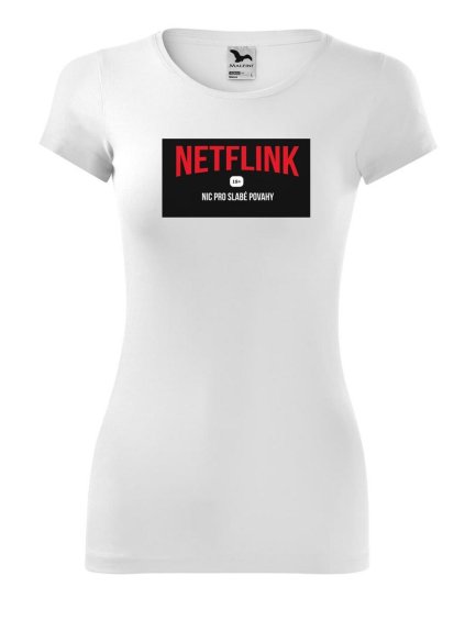 425 vtipne damske tricko s potiskem netflink