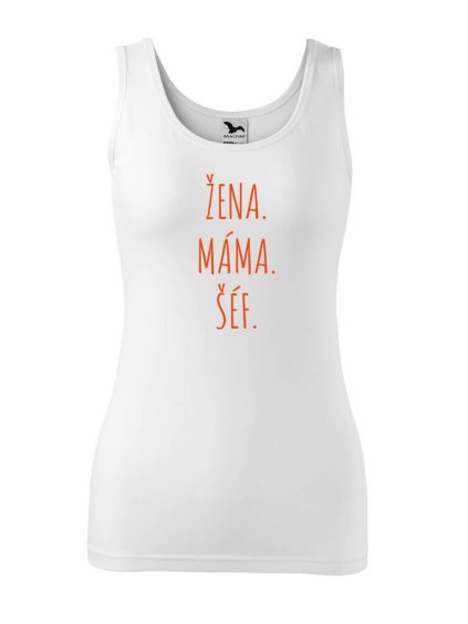 4488 2 damske tilko s potiskem zena mama sef