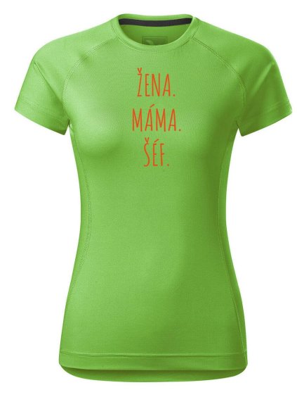 4503 damske funkcni tricko zena mama sef