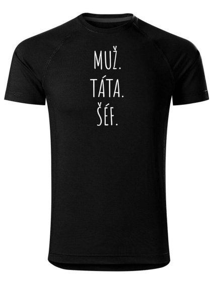 4734 2 panske funkcni tricko s potiskem muz tata sef