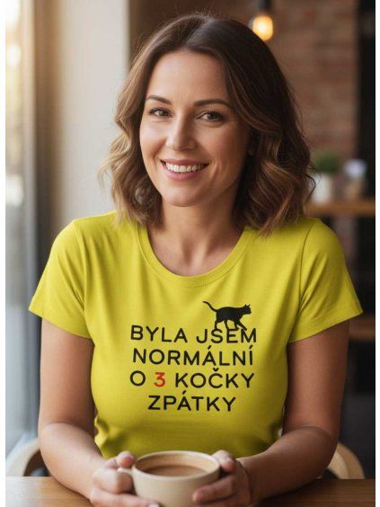 Dobrý triko dámské tričko byla jsem normální