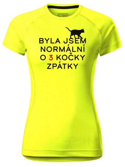 4803 7 damske funkcni tricko s potiskem byla jsem normalni