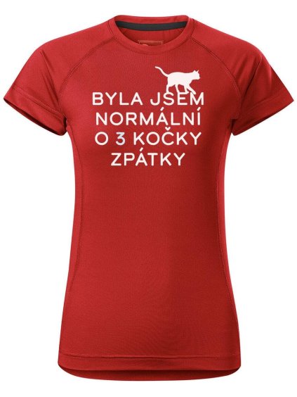 4803 3 damske funkcni tricko s potiskem byla jsem normalni