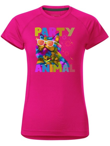 4923 6 damske funkcni tricko s potiskem party animal