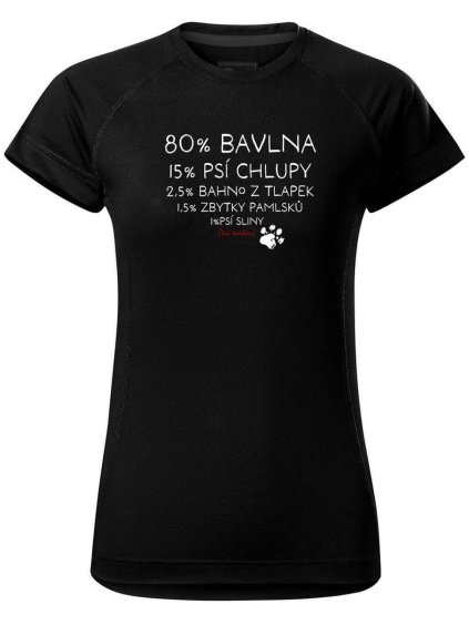 5145 2 damske funkcni tricko s potiskem bavlna chlupy bahno