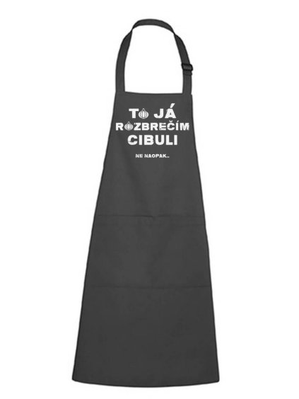 zástěra rozbrečím cibuli antracit