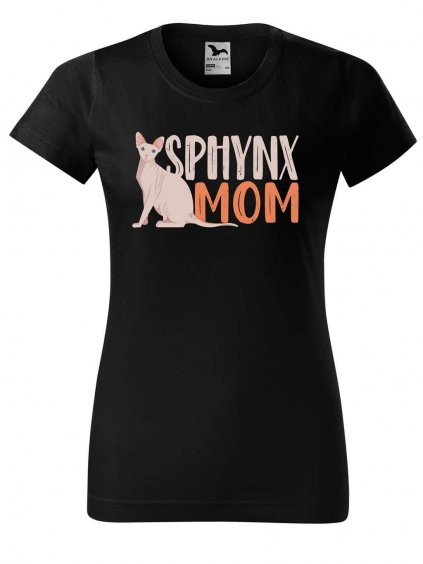 Dámské tričko s potiskem Sphynx mom