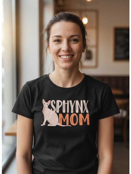 Dobrý triko dámské tričko sphynx mom
