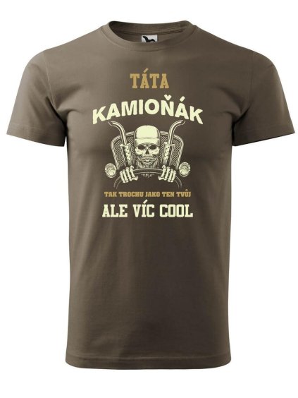 5745 1 panske tricko s potiskem tata kamionak