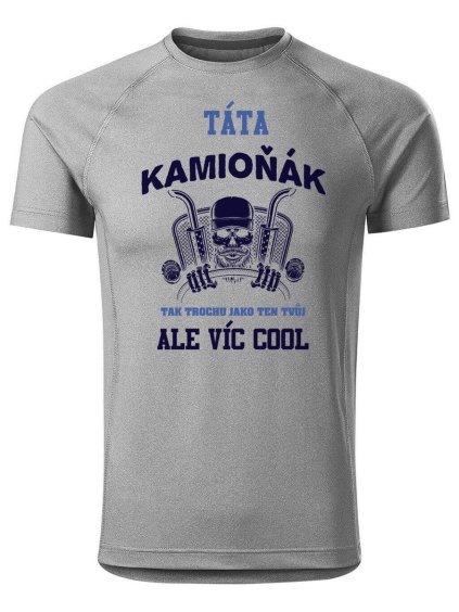 5757 7 panske funkcni tricko s potiskem tata kamionak