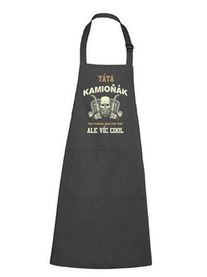 zástěra táta kamioňák antracit