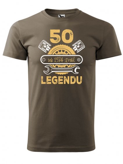 Pánské tričko s potiskem 50 let legenda
