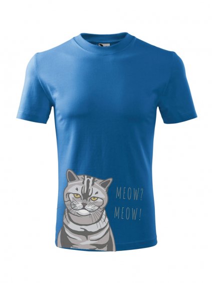 Dětské tričko s potiskem kočka