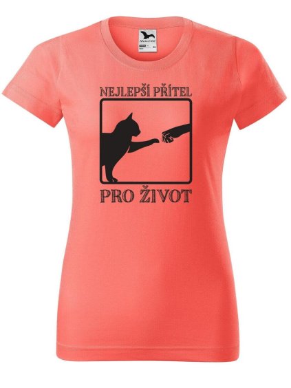 5910 12 damske tricko s potiskem nejlepsi pritel