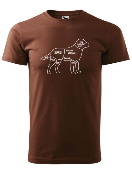 Pánské tričko s potiskem Kde drbat psa