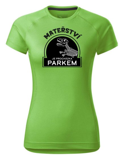 6516 damske funkcni tricko s potiskem materstvi