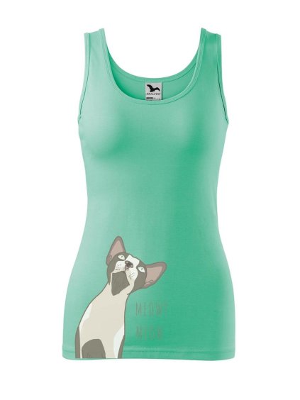 659 9 damske tilko s potiskem sphynx