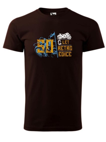 6615 11 panske tricko s potiskem 50 let retro edice