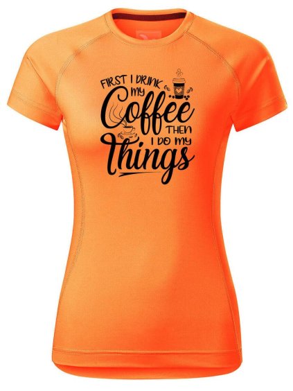 6756 5 damske funkcni tricko coffee