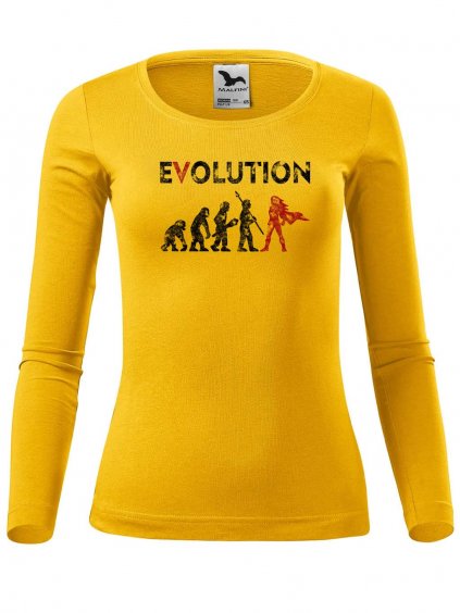 Dámské bavlněné triko Evoluce hrdinka