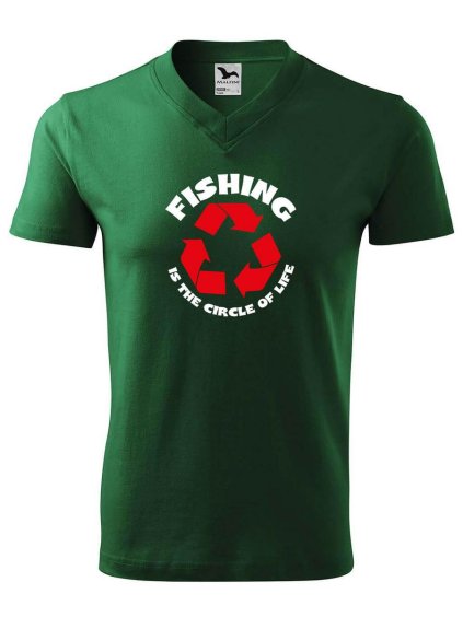 7135 4 panske v tricko s potiskem fishing