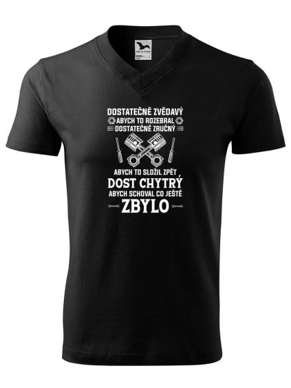 7516 1 panske v tricko s potiskem dost chytry
