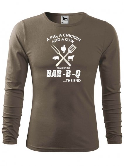 Pánské bavlněné triko BAR-B-Q