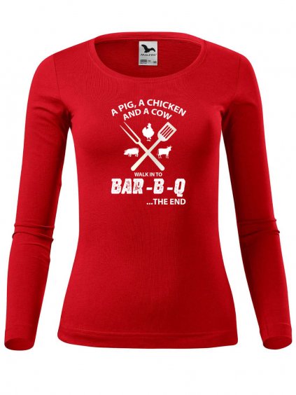 Dámské bavlněné triko BAR-B-Q