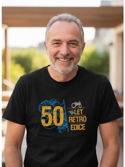Pánské narozeninové tričko retro edice traktor