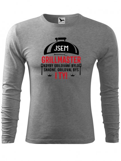 Pánské bavlněné triko Jsem grillmaster