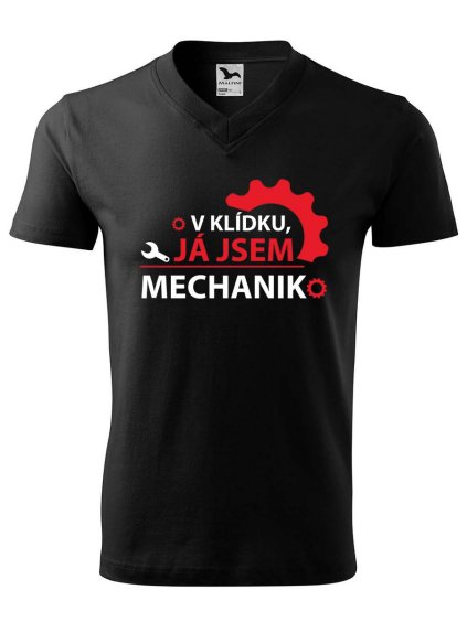 8458 1 panske v tricko s potiskem ja jsem mechanik