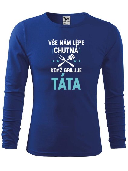 8506 6 panske bavlnene triko kdyz griluje tata