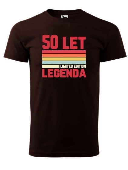 8569 11 panske tricko s potiskem legenda limitovana edice