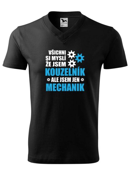 8707 1 panske v tricko s potiskem kouzelnik mechanik