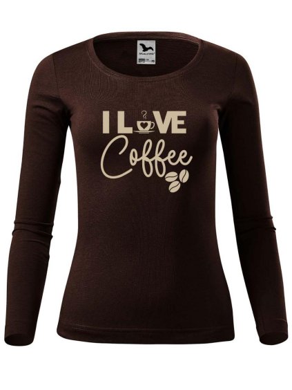 8839 3 damske bavlnene triko i love coffee
