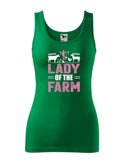 8890 11 damske tilko s potiskem lady of the farm