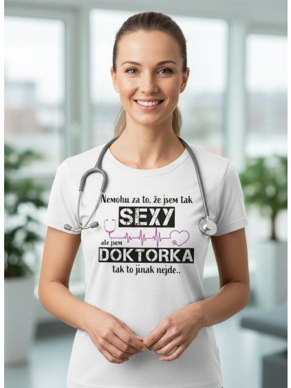 Dobrý triko dámské tričko sexy doktorka