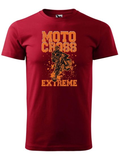 9364 16 panske tricko s potiskem motocross