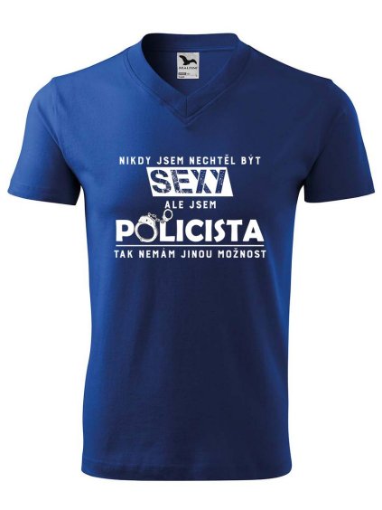 9388 3 panske v tricko s potiskem sexy policista