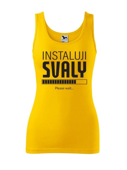 9508 14 damske tilko s potiskem instaluji svaly