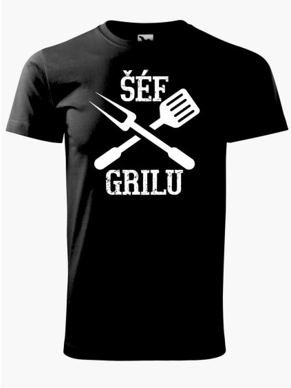 9658 5 panske tricko s potiskem sef grilu