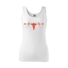 10079 2 damske tilko s potiskem tep srdce zdravotnictvi
