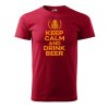 10367 18 panske tricko s potiskem keep calm beer