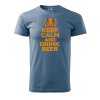 10367 8 panske tricko s potiskem keep calm beer